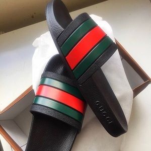 Black Gucci Slides